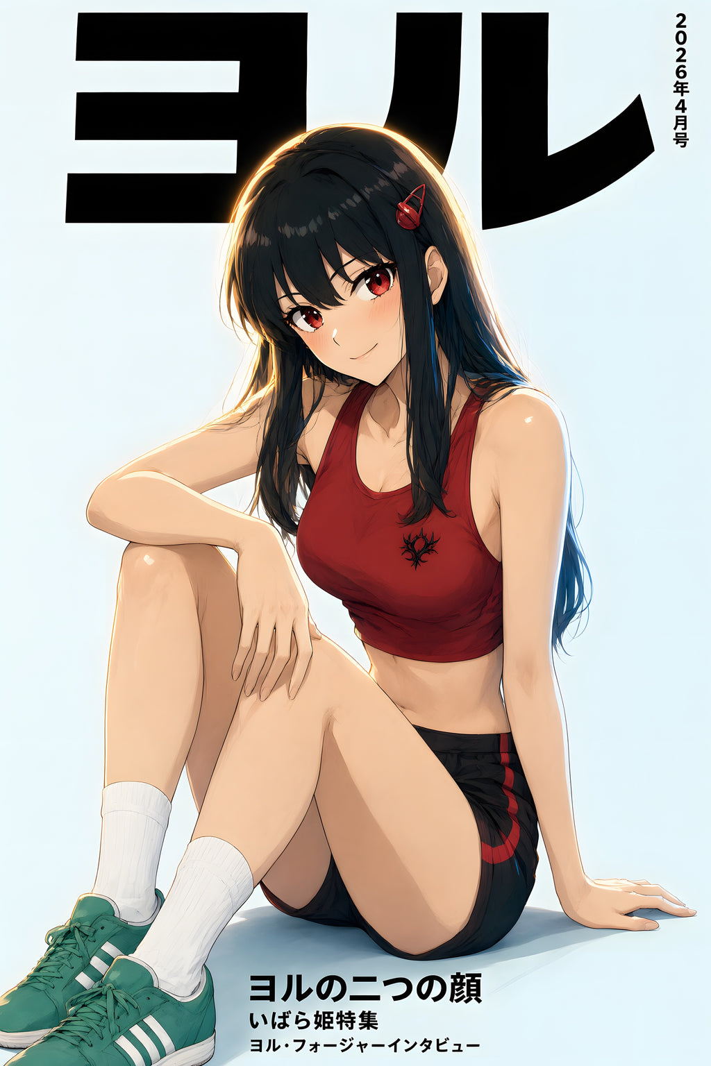 Spy x Family Yor Sporty Magazine Cover Anime Poster — raw