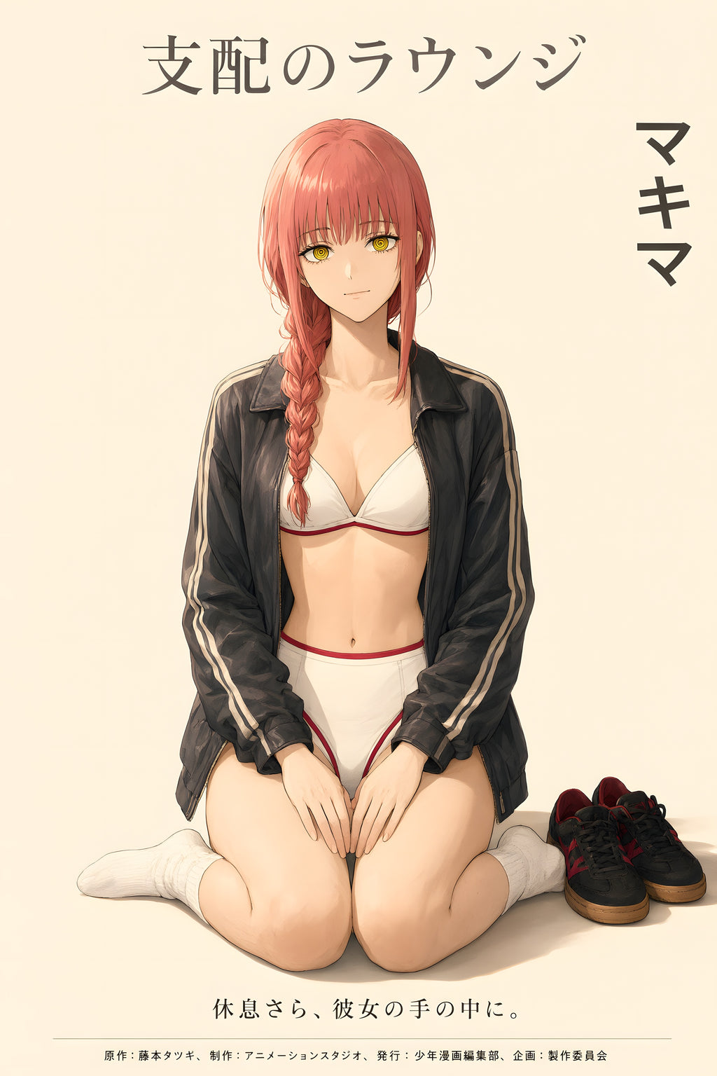Chainsaw Man Makima Lounge Portrait Anime Poster — raw