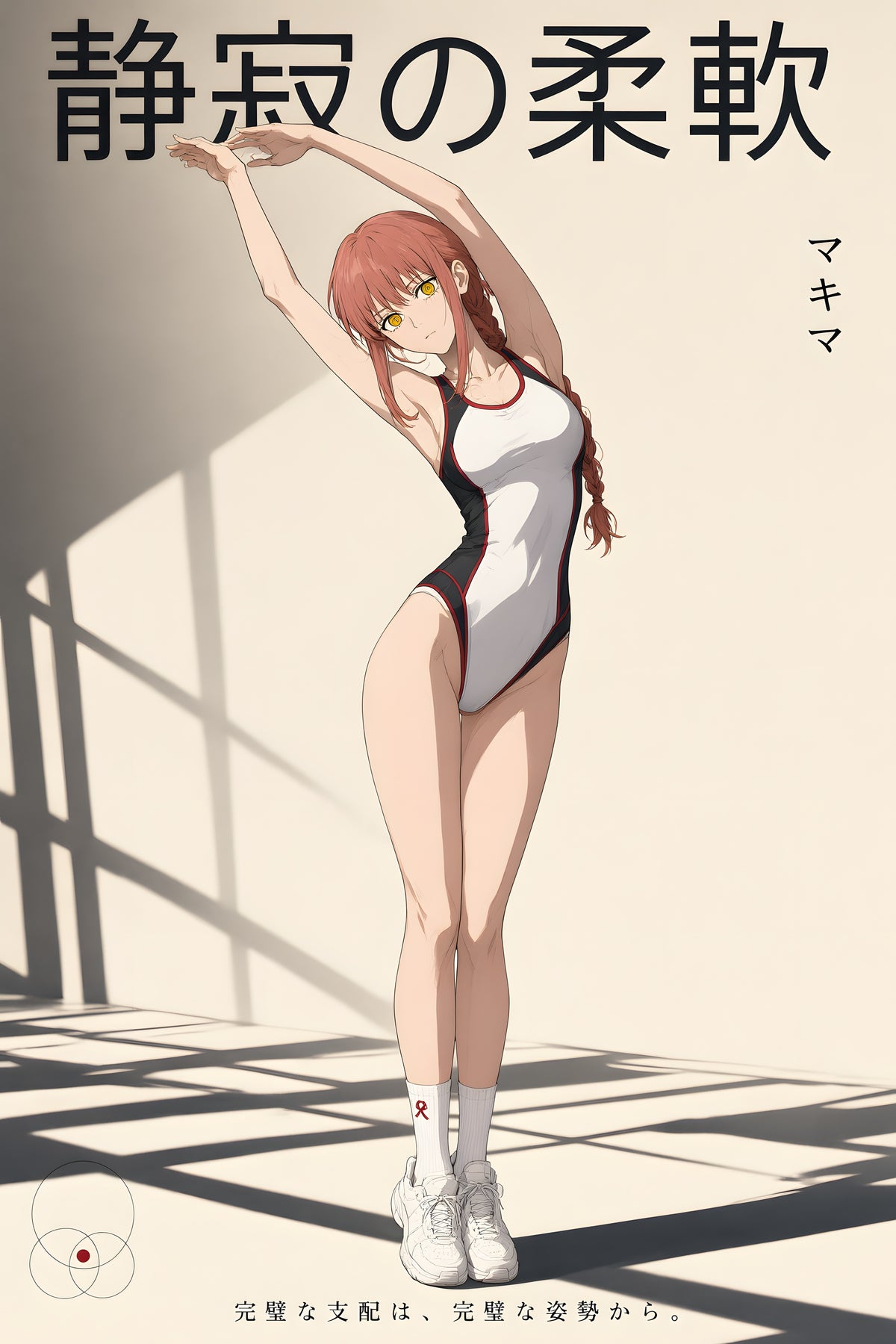 Chainsaw Man Makima Stretch Pose Anime Poster — raw