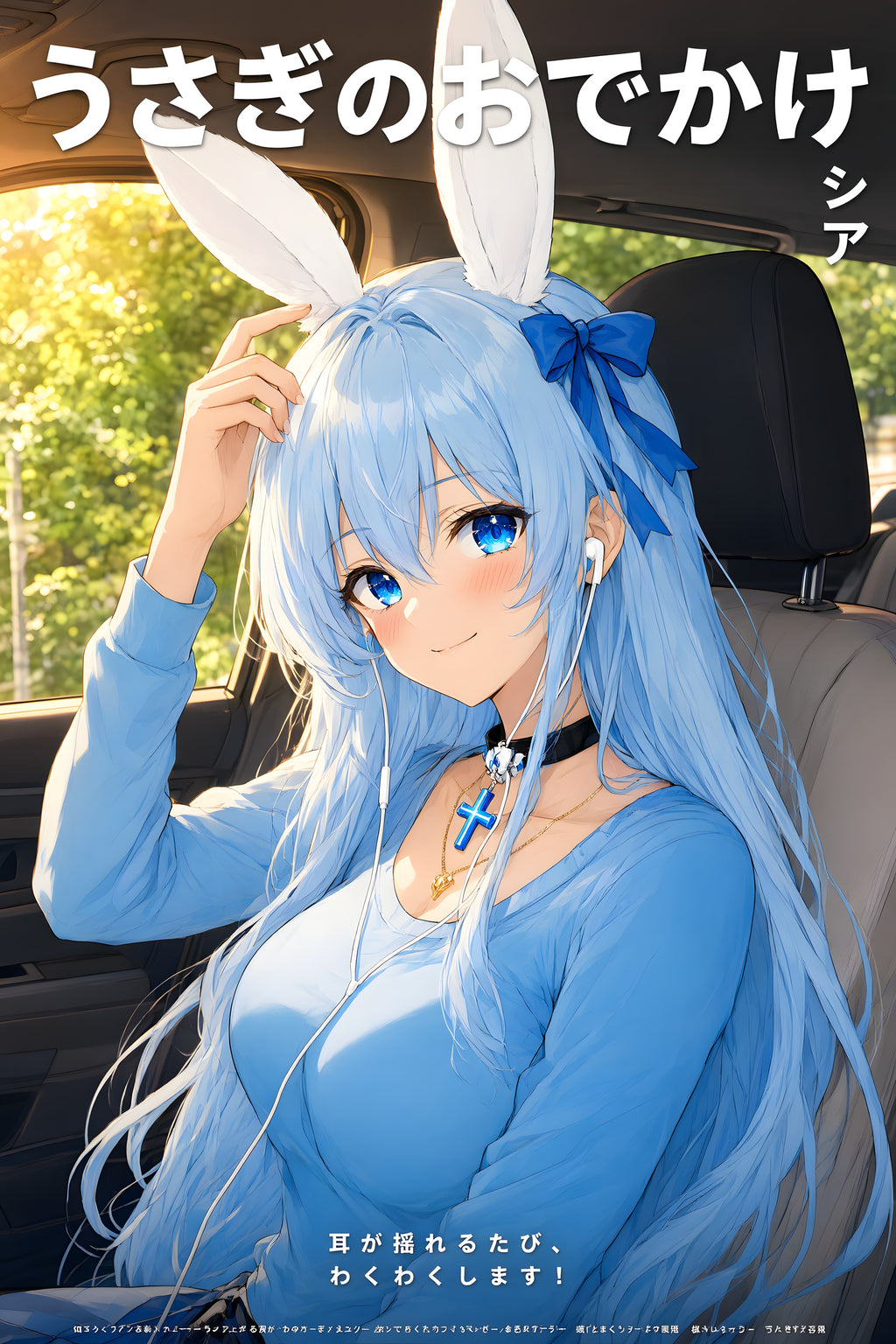 Arifureta Shea Road Trip Earbuds Anime Poster — raw