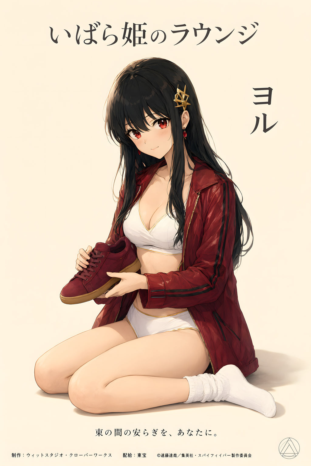 Spy x Family Yor Crimson Lounge Portrait Anime Poster — raw