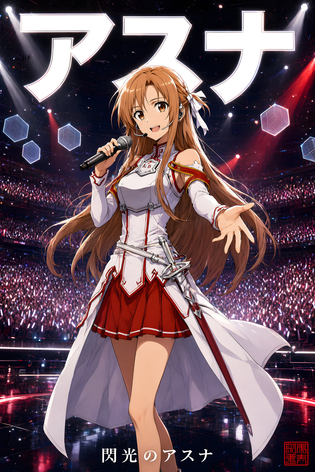 Sword Art Online Asuna Concert Stage Anime Poster — raw
