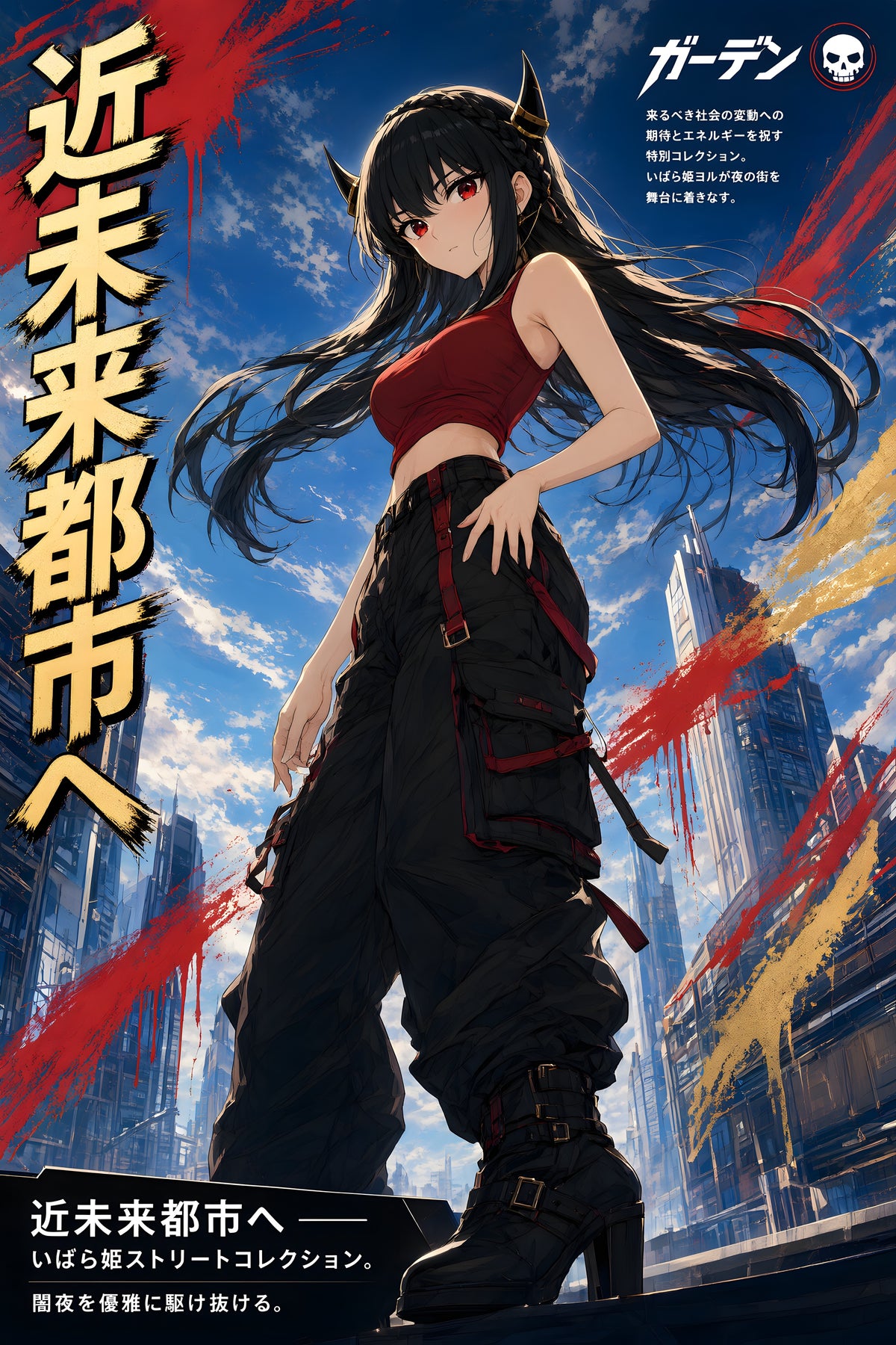 Spy x Family Yor Future City Streetwear Anime Poster — raw