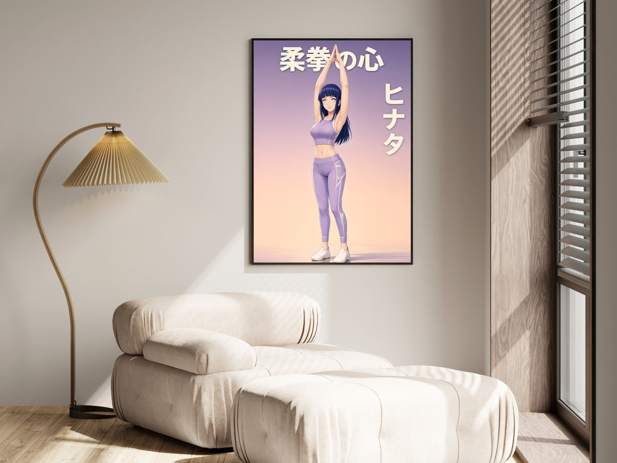 Naruto Hinata Lavender Stretch Anime Poster — i01455