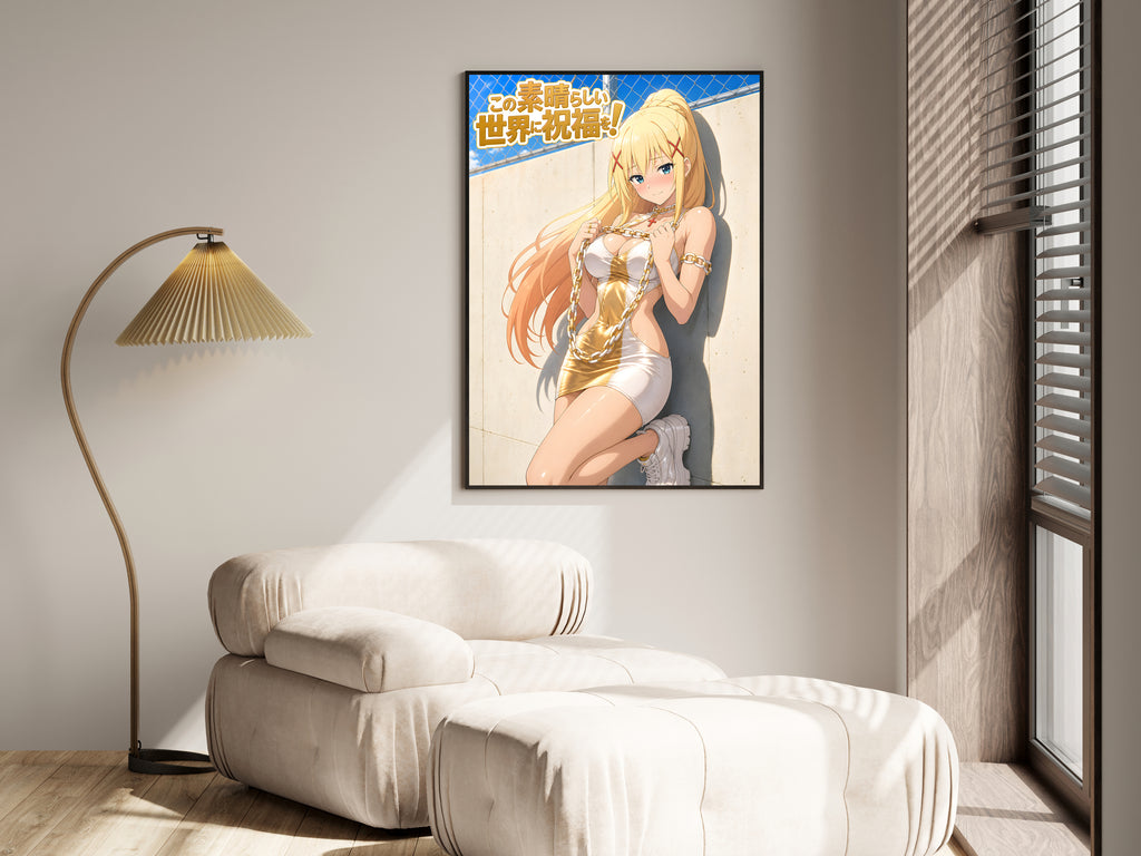 KonoSuba Darkness Gold Summer Fashion Anime Poster — i01455