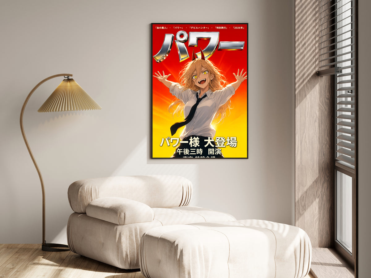 Chainsaw Man Power Chrome Portrait Anime Poster — i01455