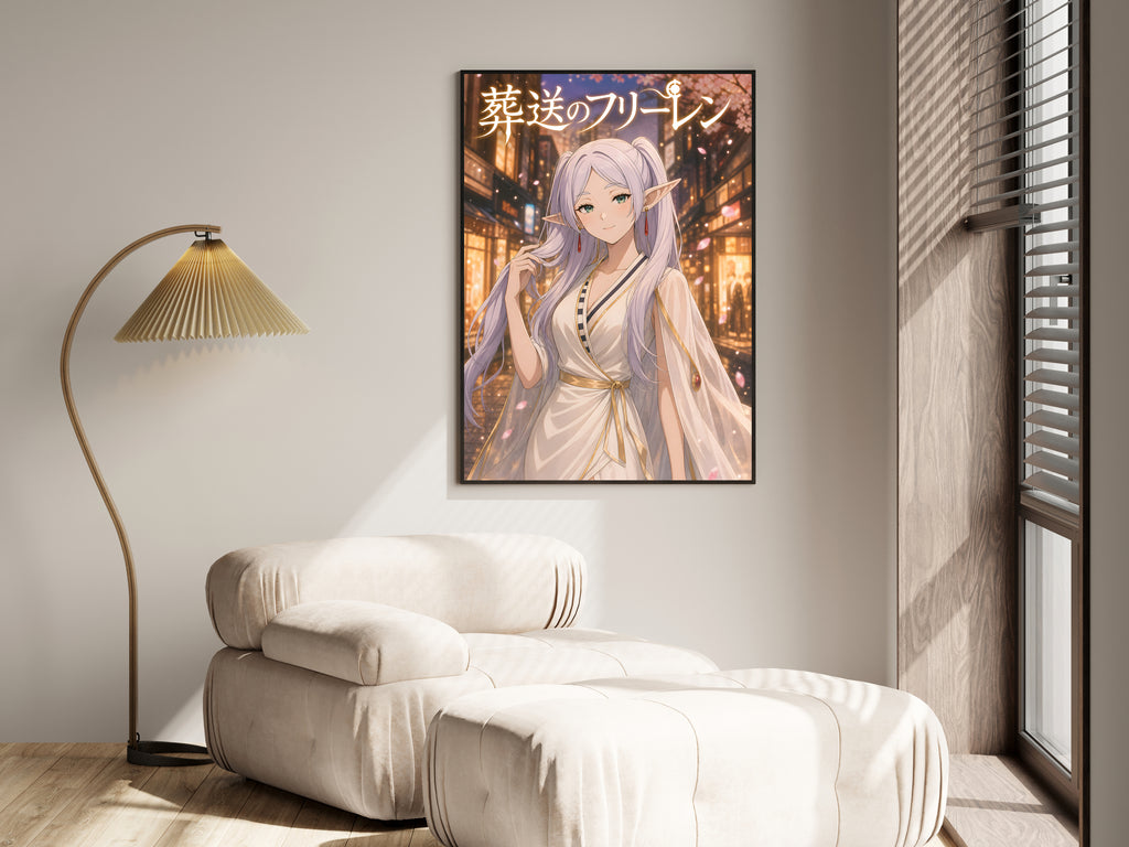 Frieren Golden City Fashion Anime Poster — i01455