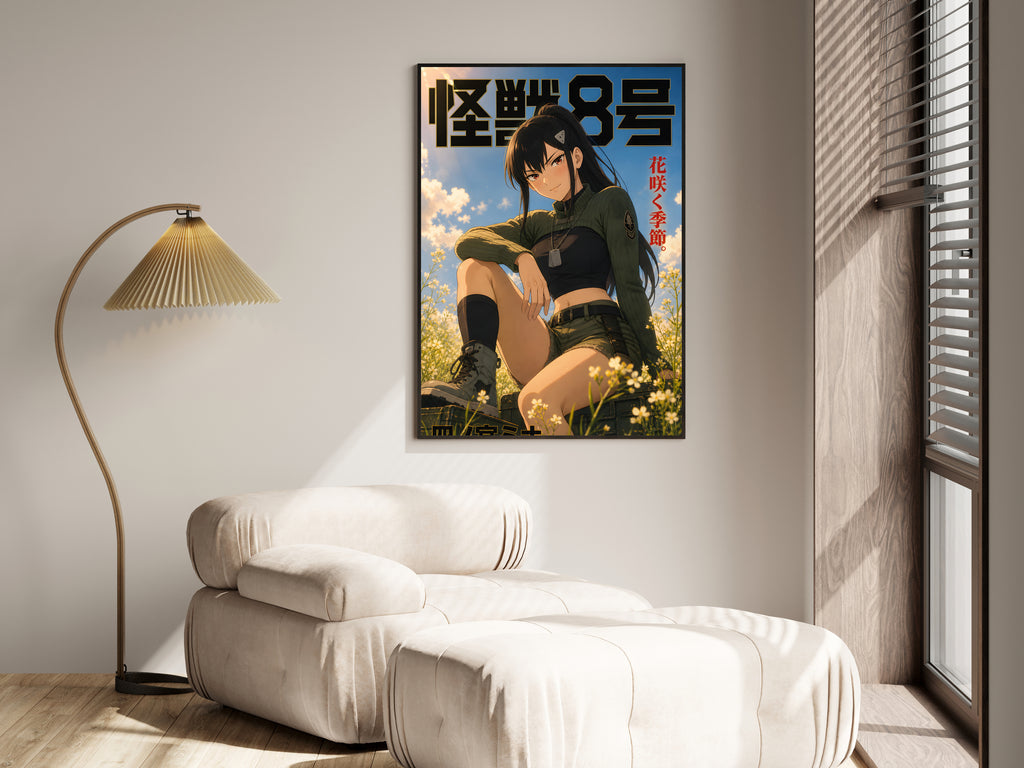 Kaiju No. 8 Mina Ashiro Sunlit Meadow Editorial Anime Poster — i01455