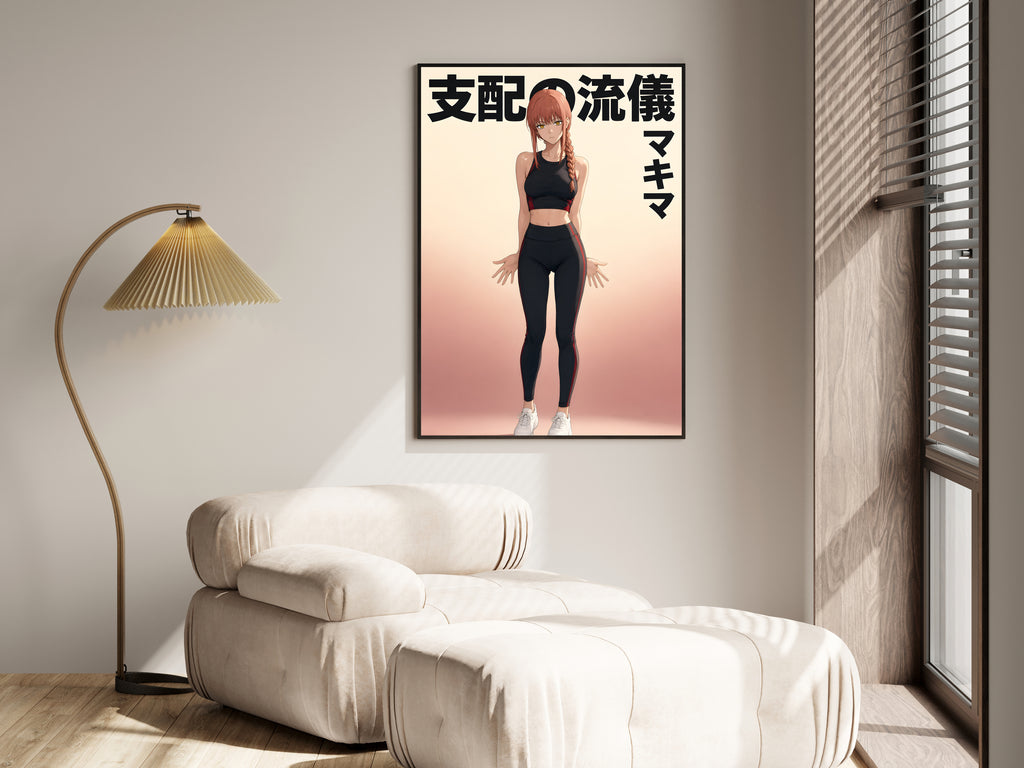 Chainsaw Man Makima Activewear Portrait Anime Poster — i01455