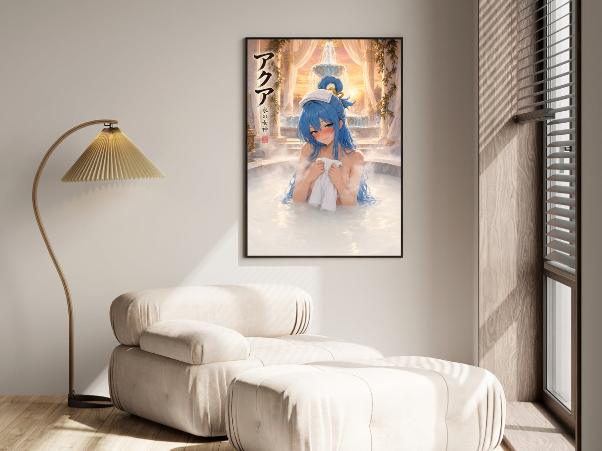 KonoSuba Aqua Golden Onsen Anime Poster — i01455
