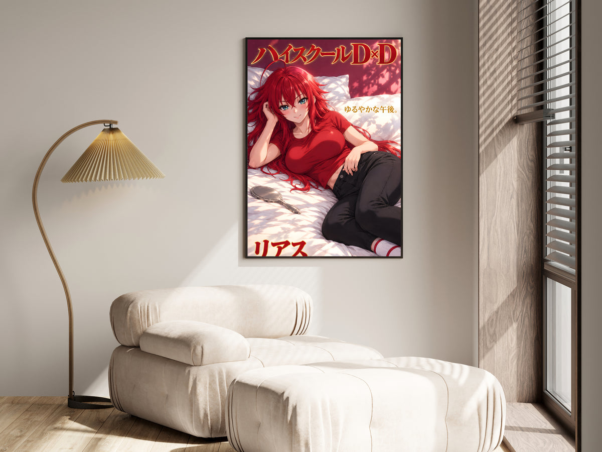 High School DxD Rias Sunlit Afternoon Anime Poster — i01455