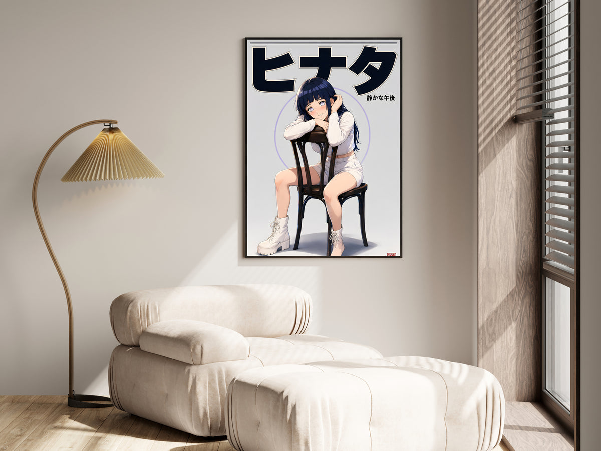 Naruto Hinata White Chair Studio Anime Poster — i01455