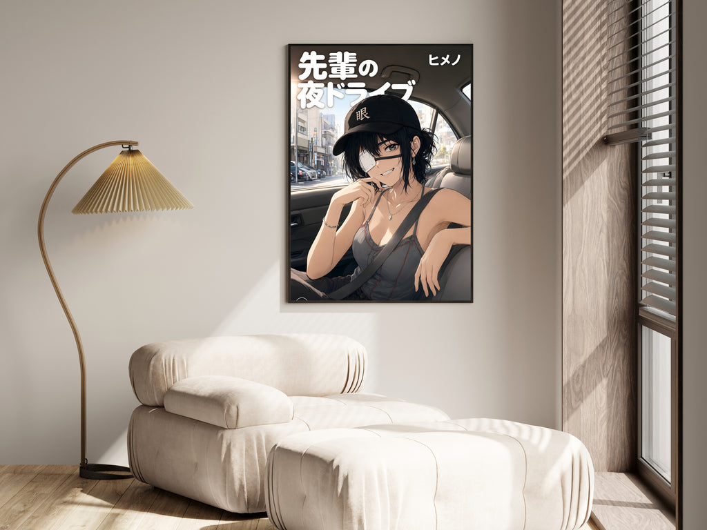 Chainsaw Man Himeno Car Seat Portrait Anime Poster — i01455
