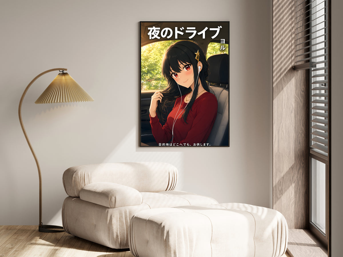 Spy x Family Yor Road Trip Earbuds Anime Poster — i01455