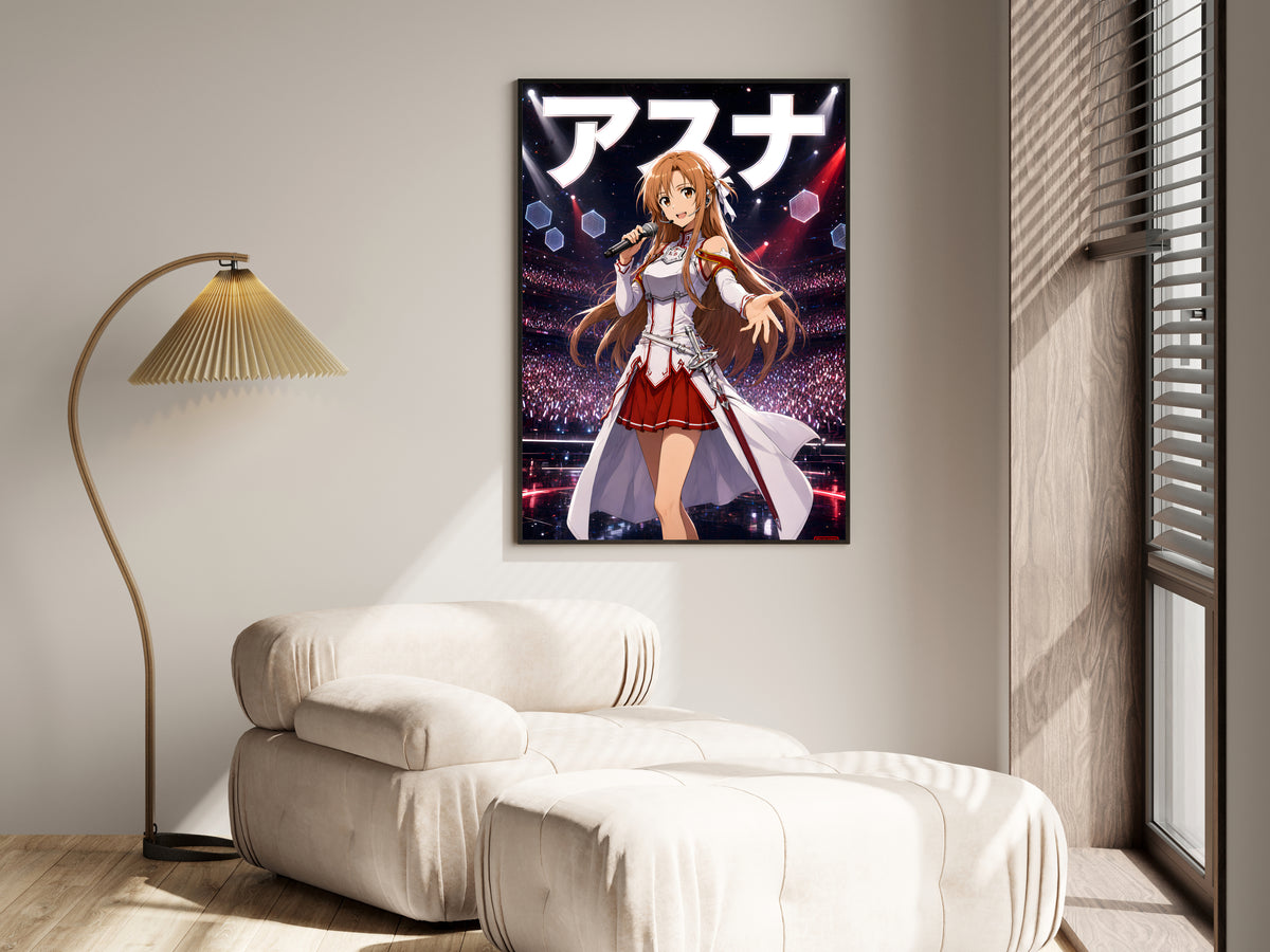 Sword Art Online Asuna Concert Stage Anime Poster — i01455