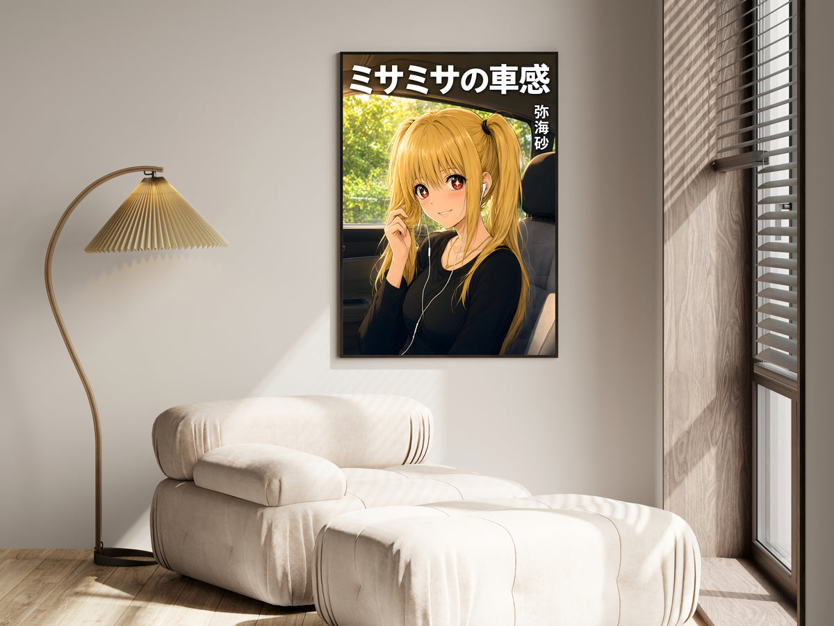Death Note Misa Road Trip Earbuds Anime Poster — i01455