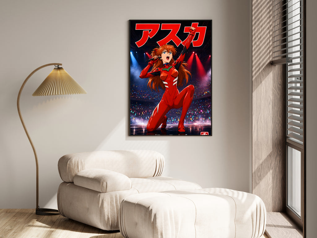 Evangelion Asuka Concert Stage Anime Poster — i01455