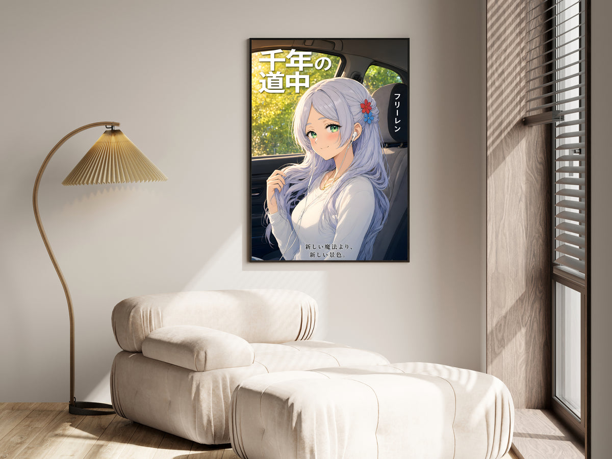 Frieren Road Trip Earbuds Anime Poster — i01455