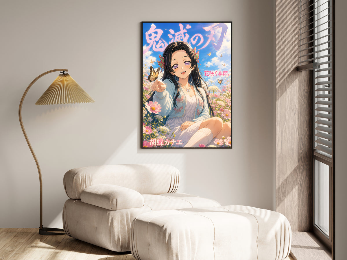 Demon Slayer Kanae Butterfly Meadow Anime Poster — i01455