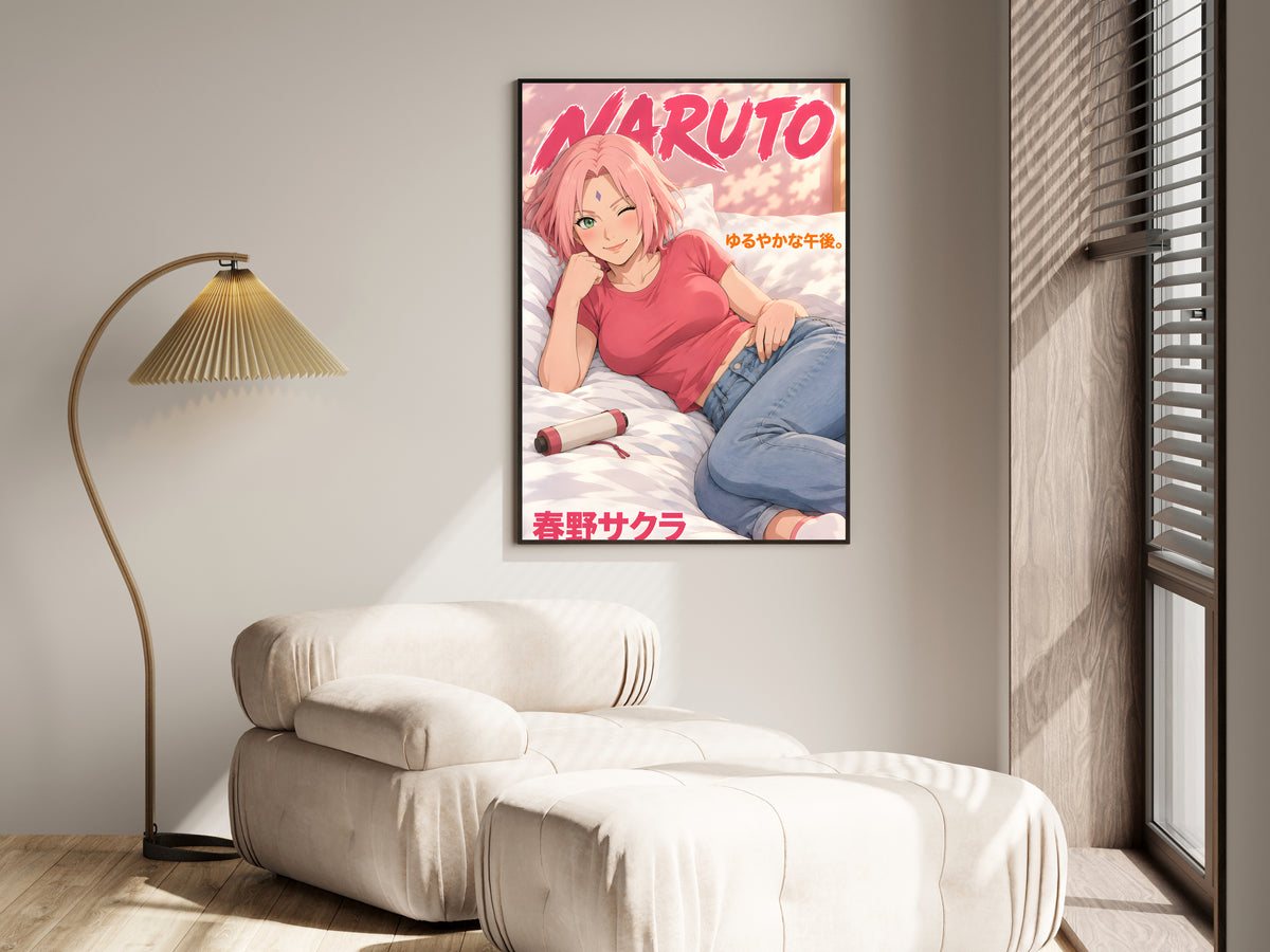 Naruto Sakura Sunlit Afternoon Anime Poster — i01455