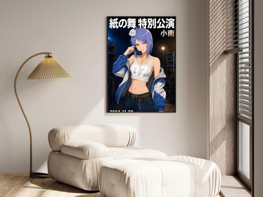 Naruto Konan Backstage Microphone Portrait Anime Poster — i01455