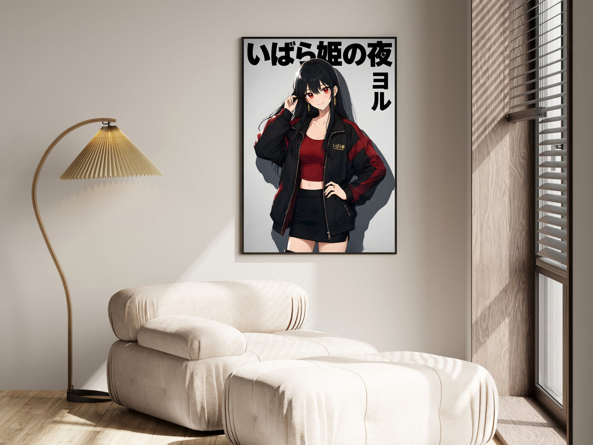 Spy x Family Yor Black Motorcycle Jacket Portrait Anime Poster — i01455