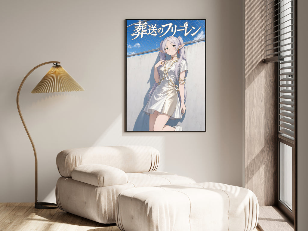 Frieren Silver Chain Dress Anime Poster — i01455