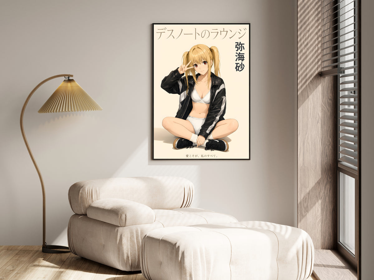 Death Note Misa Black Jacket Lounge Anime Poster — i01455