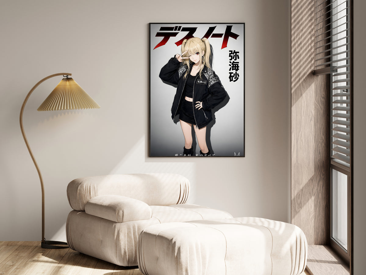 Death Note Misa Black Streetwear Anime Poster — i01455