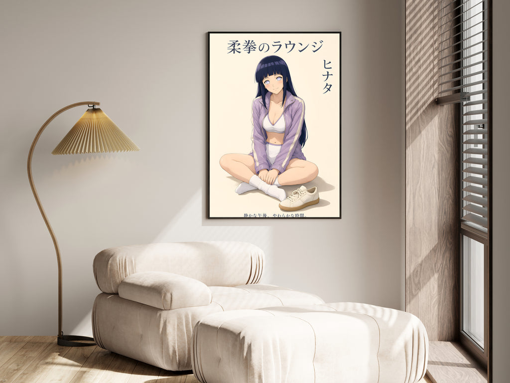 Naruto Hinata Lavender Lounge Anime Poster — i01455