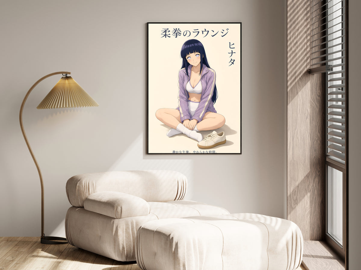 Naruto Hinata Lavender Lounge Anime Poster — i01455