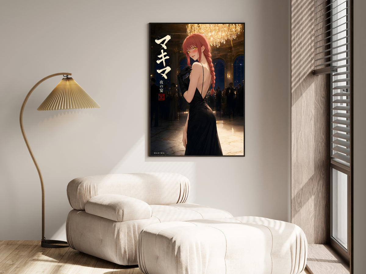 Chainsaw Man Makima Chandelier Gala Gown Anime Poster — i01455