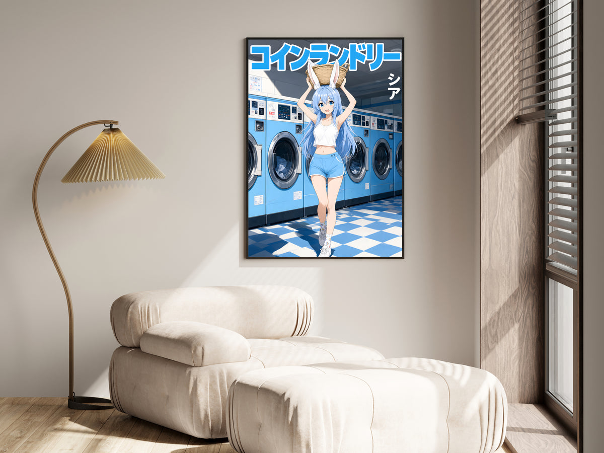Arifureta Shea Blue Laundry Day Anime Poster — i01455
