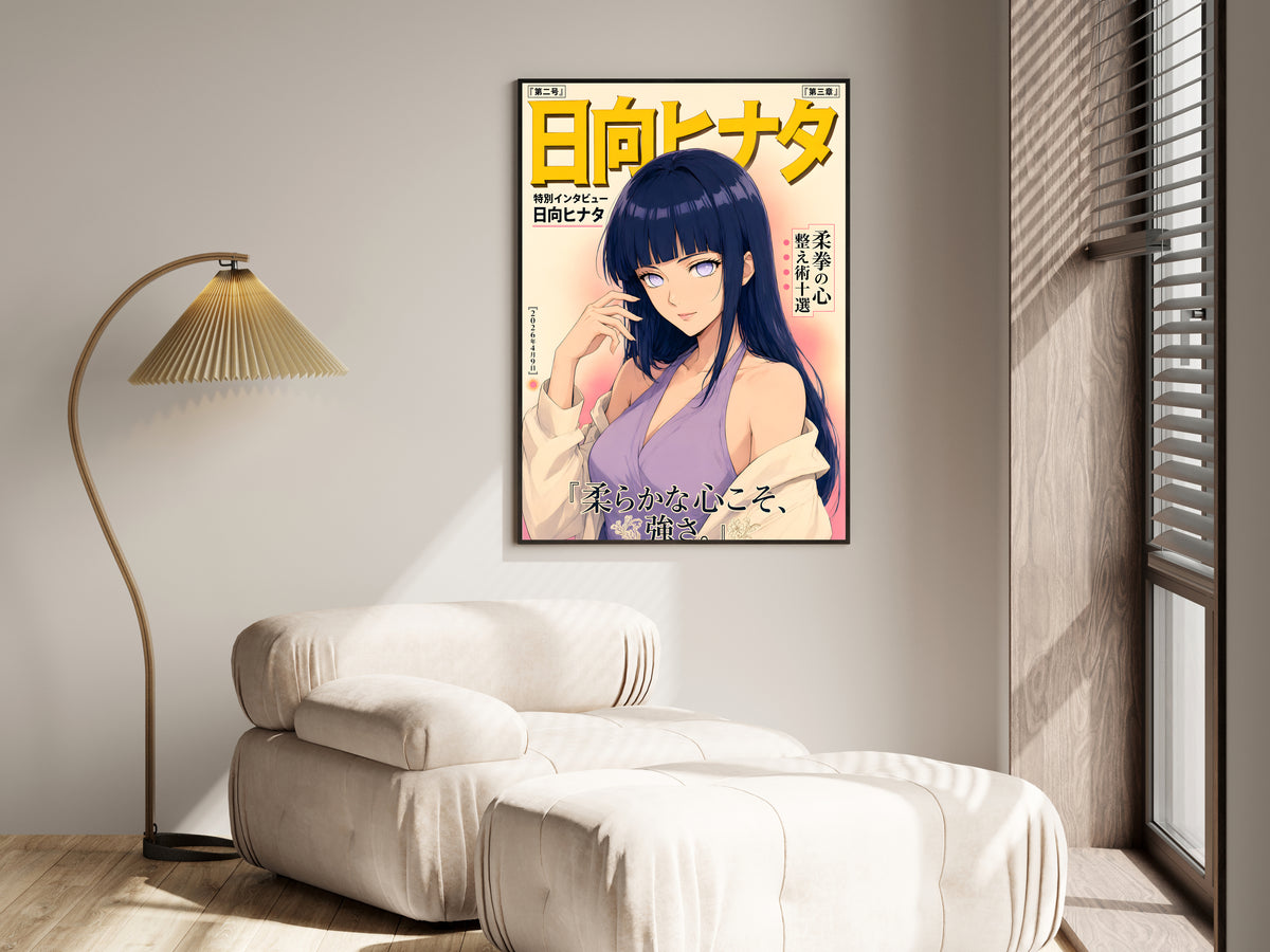 Naruto Hinata Lavender Magazine Cover Anime Poster — i01455