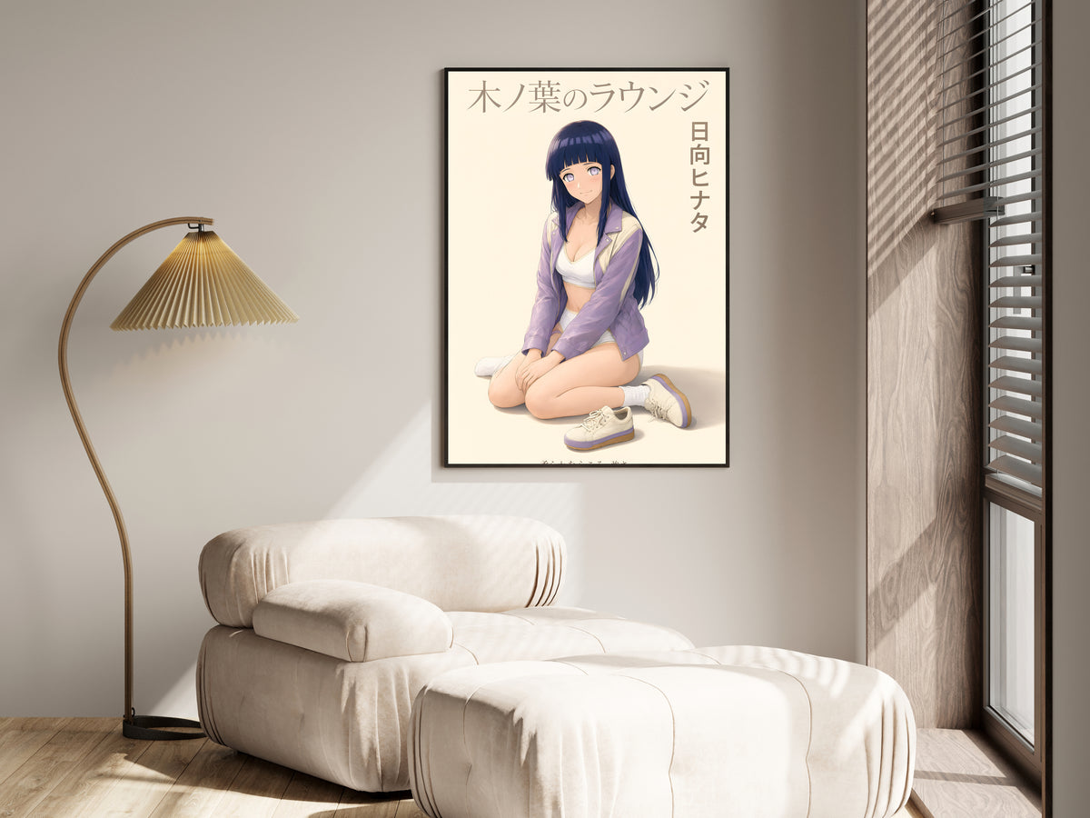 Naruto Hinata Lavender Lounge Anime Poster — i01455