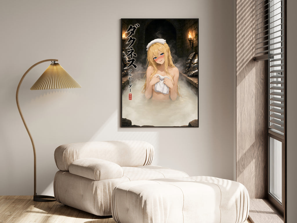 KonoSuba Darkness Stone Onsen Anime Poster — i01455