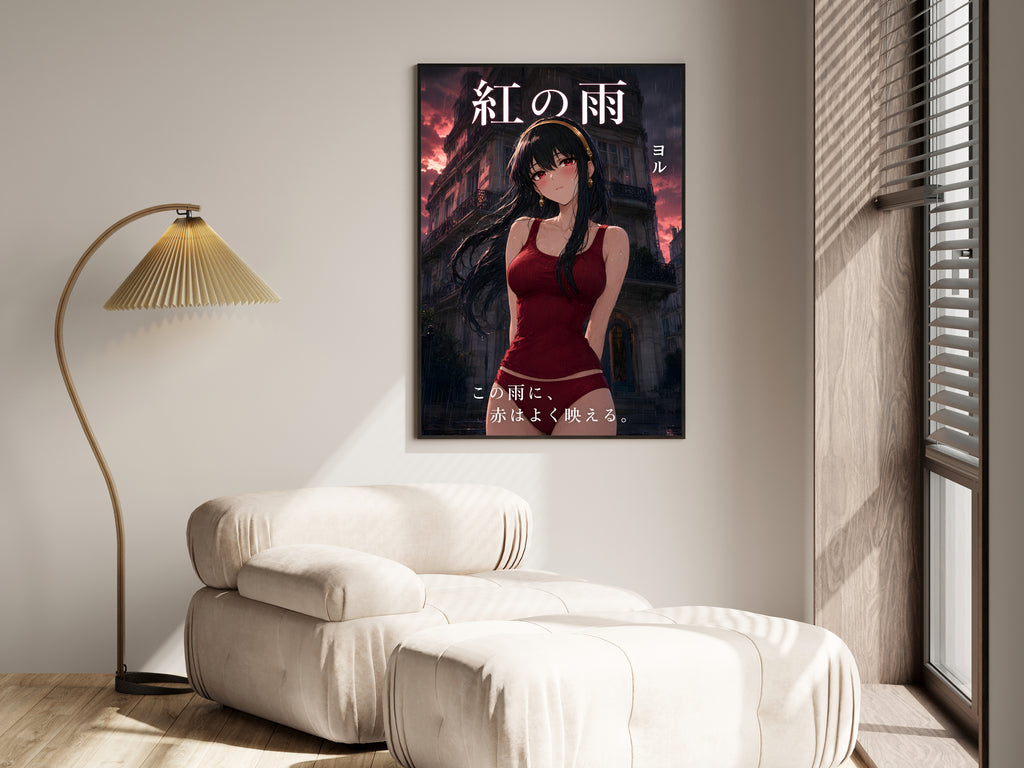 Spy x Family Yor Rain Portrait Anime Poster — i01455