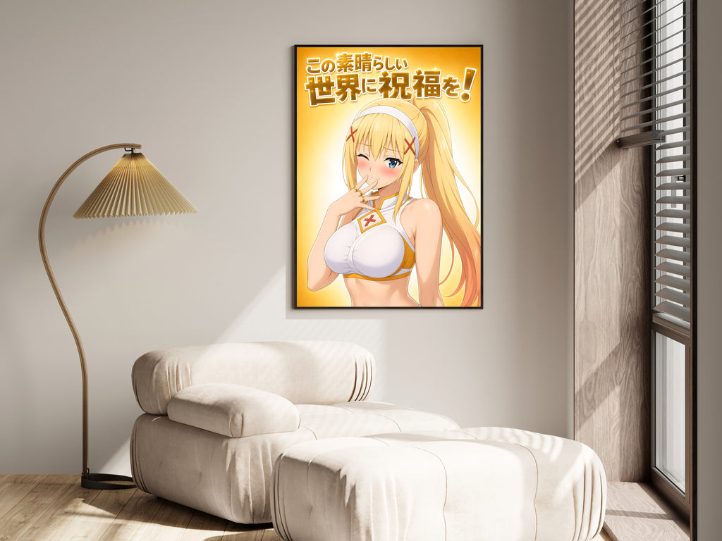 KonoSuba Darkness Golden Studio Wink Anime Poster — i01455