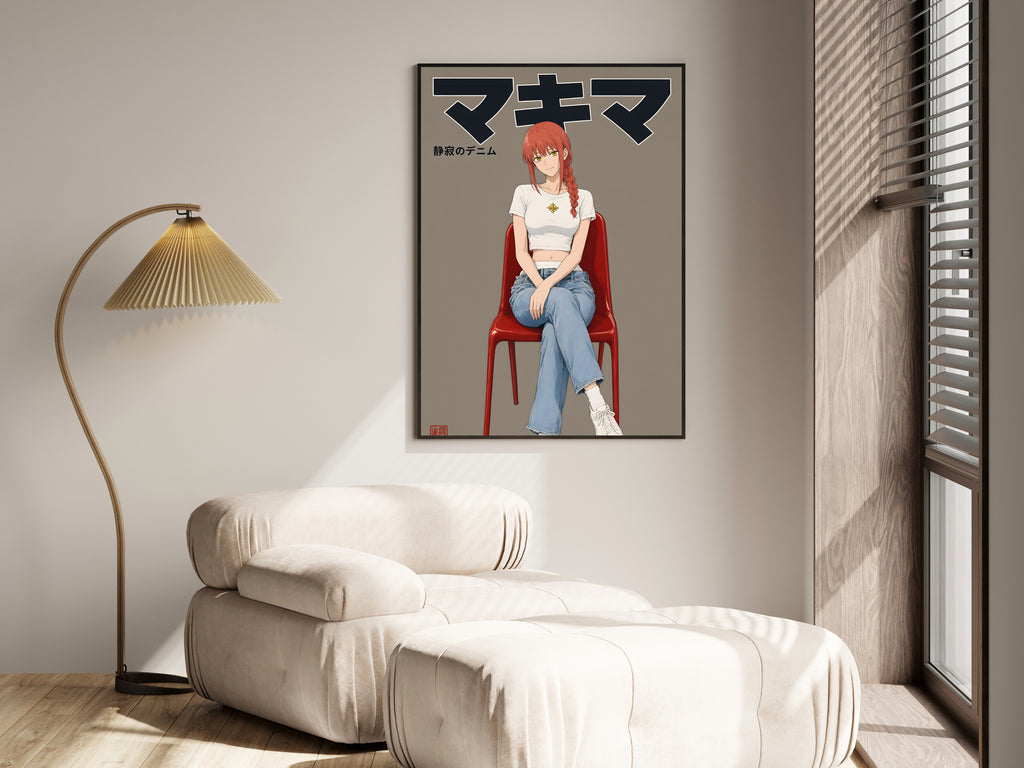 Chainsaw Man Makima Denim Studio Anime Poster — i01455