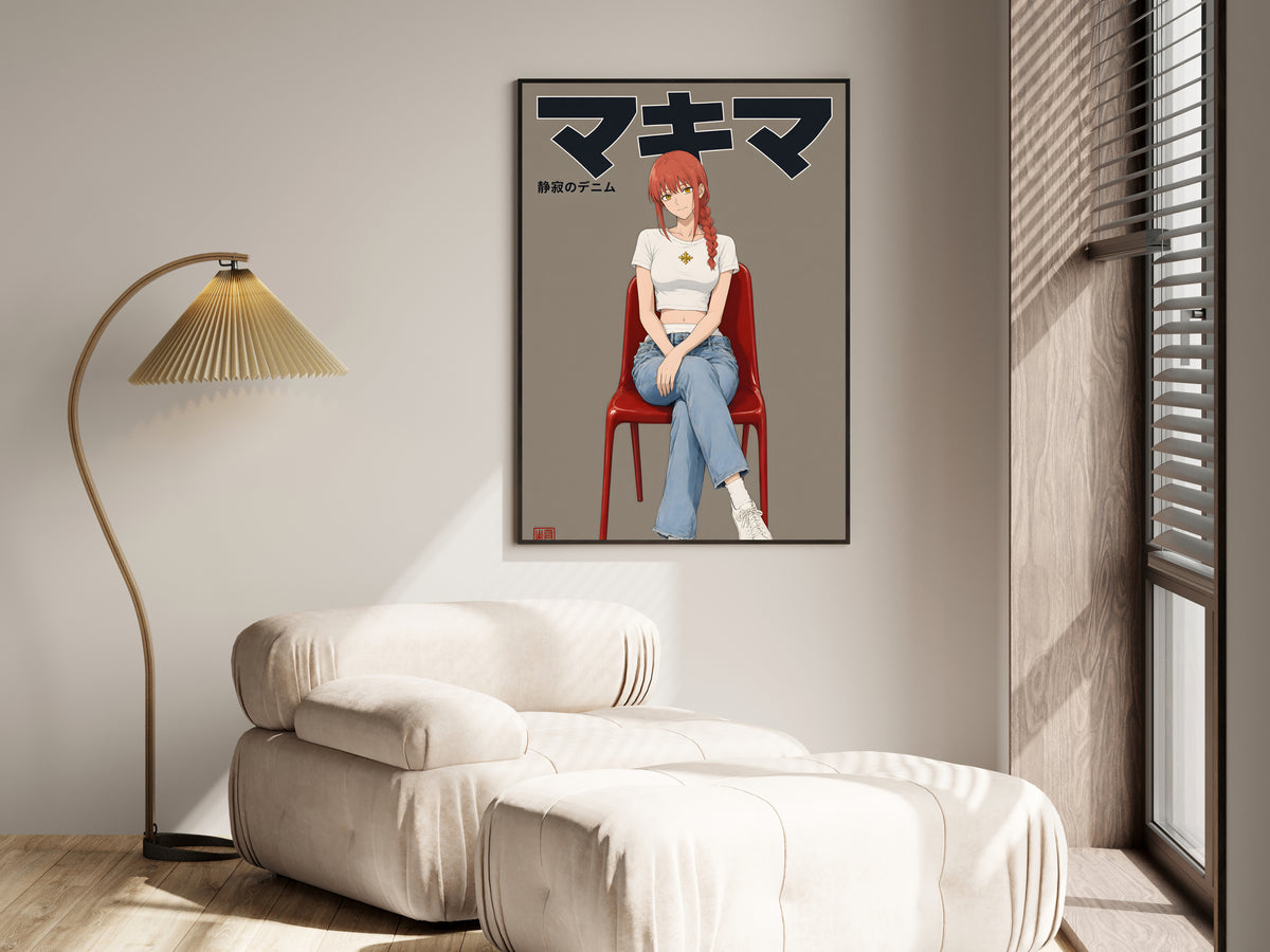 Chainsaw Man Makima Denim Studio Anime Poster — i01455
