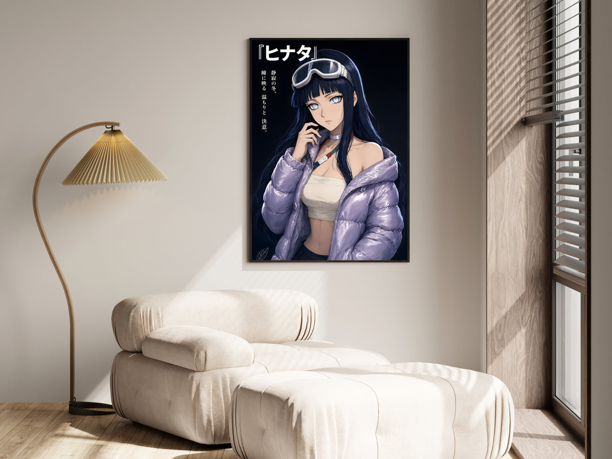 Naruto Hinata Lavender Puffer Editorial Anime Poster — i01455