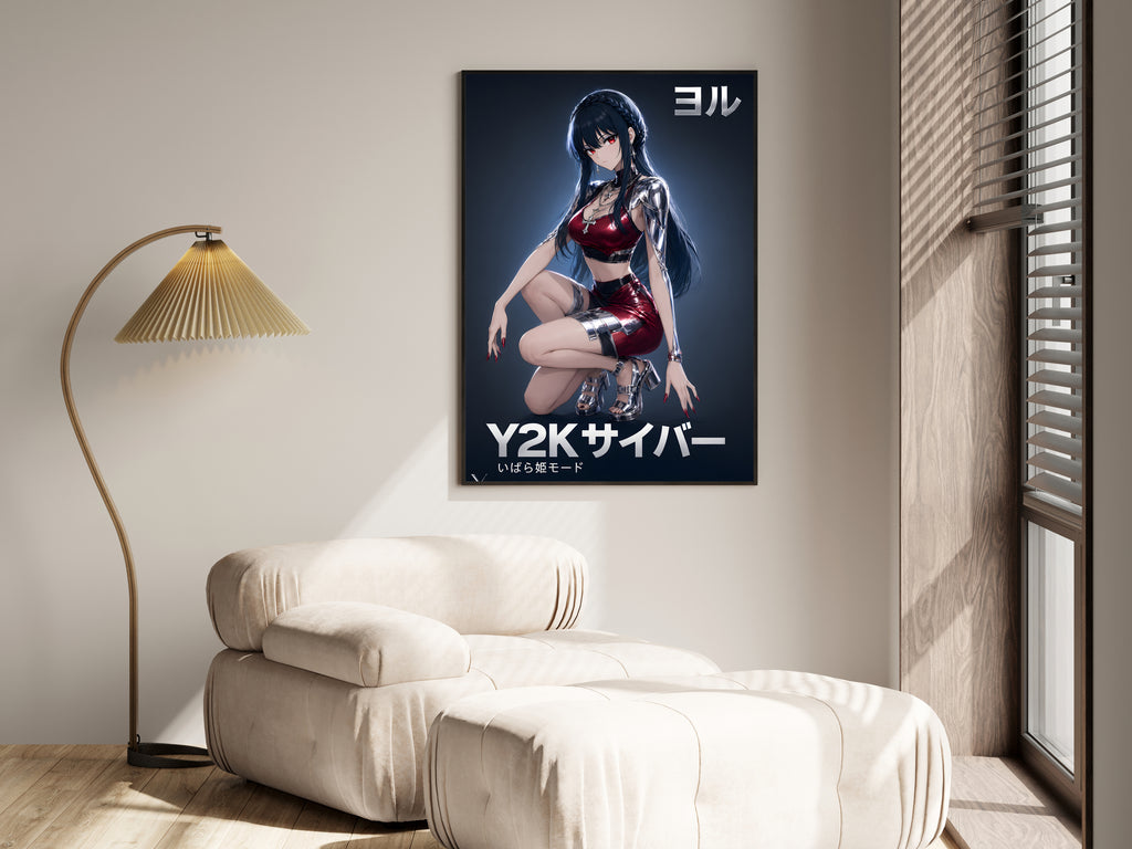 Spy x Family Yor Metallic Y2K Portrait Anime Poster — i01455