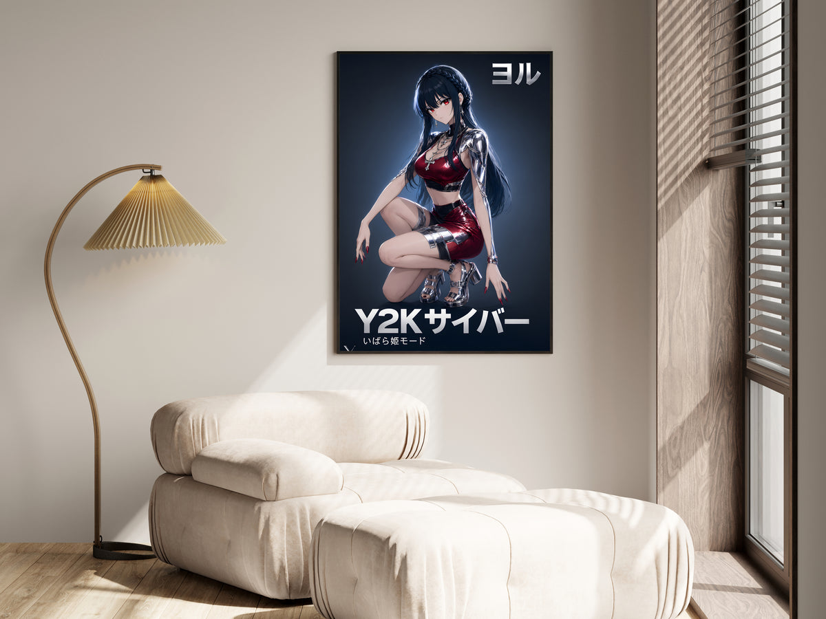 Spy x Family Yor Metallic Y2K Portrait Anime Poster — i01455