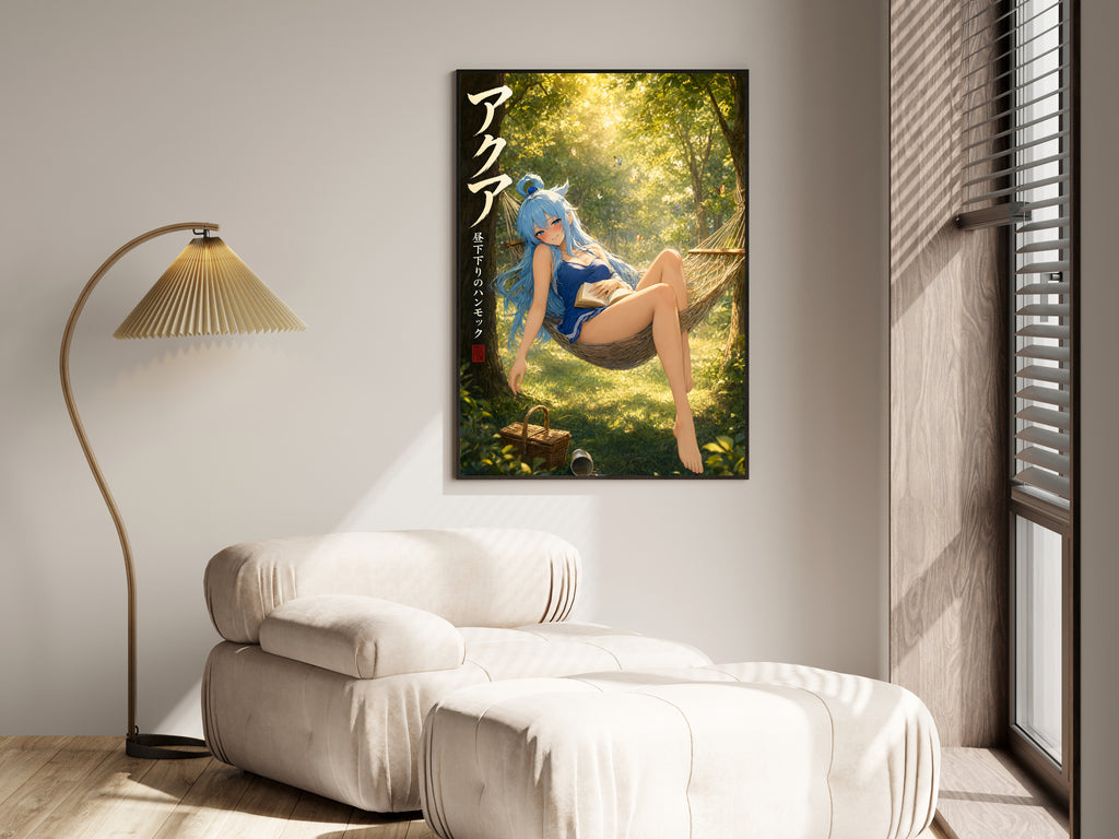 KonoSuba Aqua Golden Forest Hammock Anime Poster — i01455
