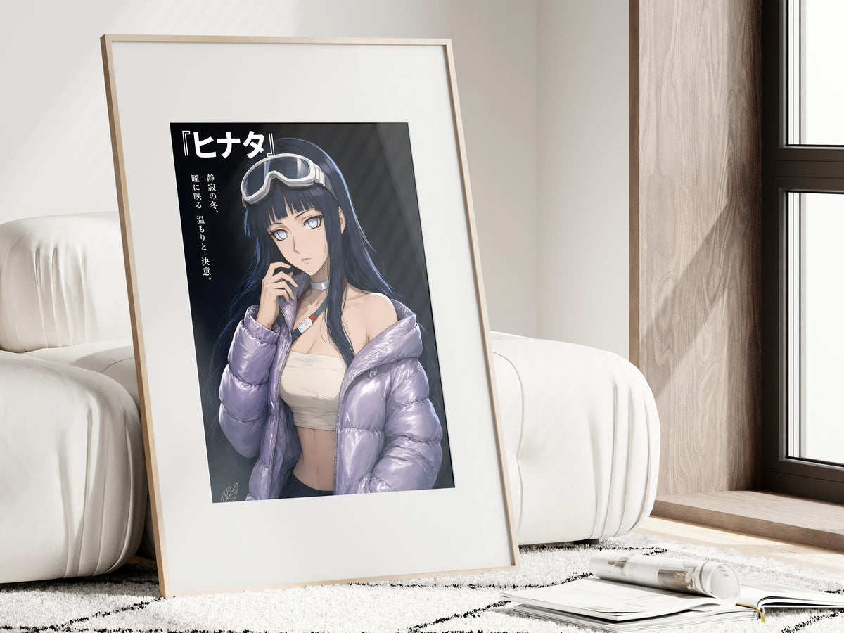 Naruto Hinata Lavender Puffer Editorial Anime Poster — i01462