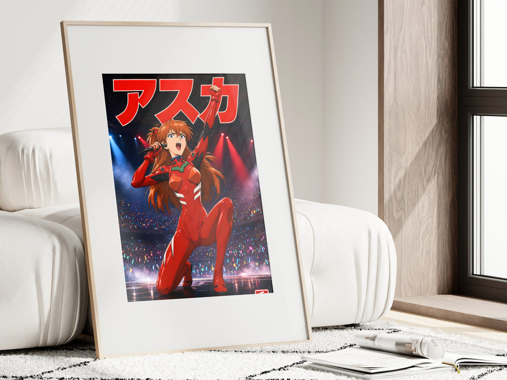 Evangelion Asuka Concert Stage Anime Poster — i01462