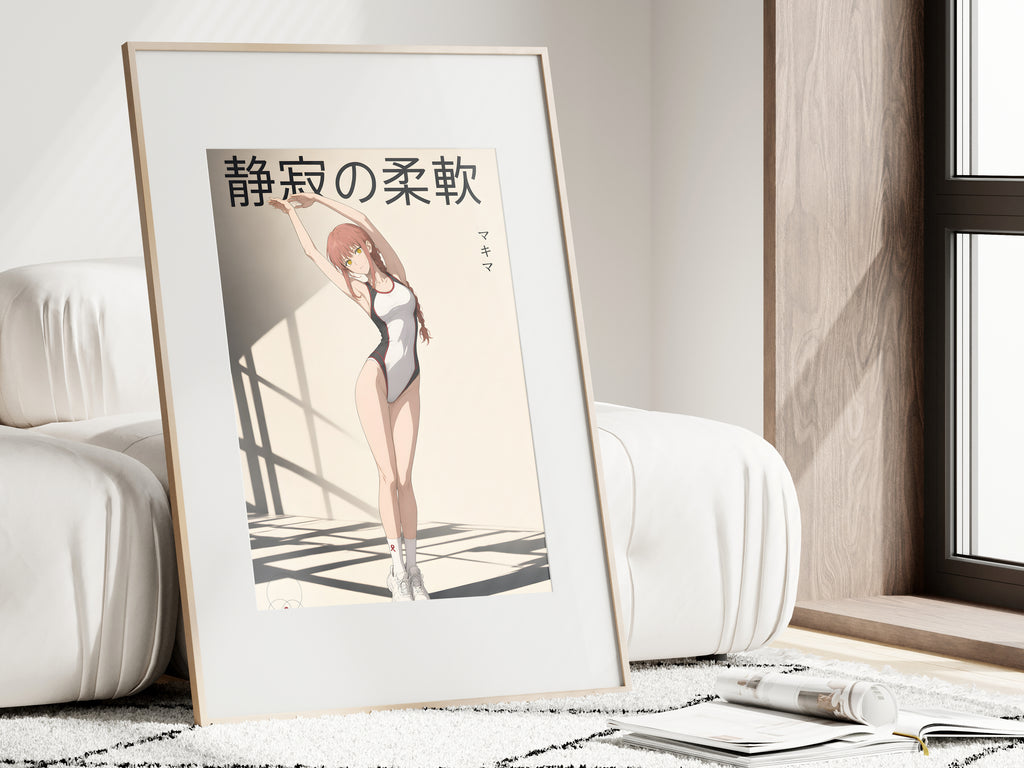 Chainsaw Man Makima Stretch Pose Anime Poster — i01462