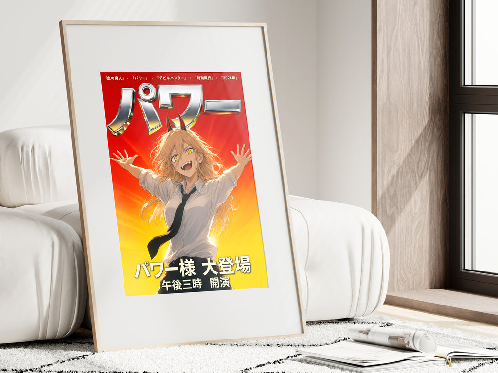 Chainsaw Man Power Chrome Portrait Anime Poster — i01462