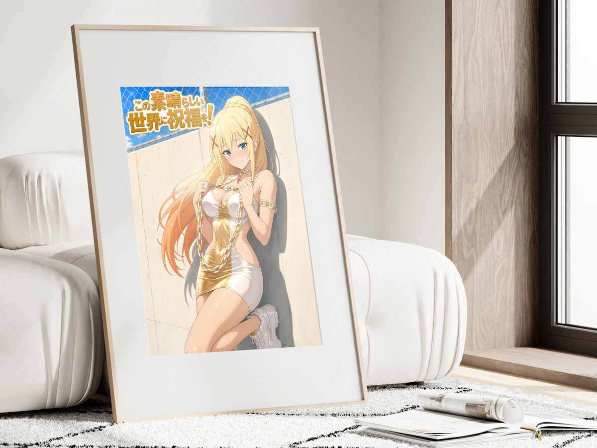 KonoSuba Darkness Gold Summer Fashion Anime Poster — i01462