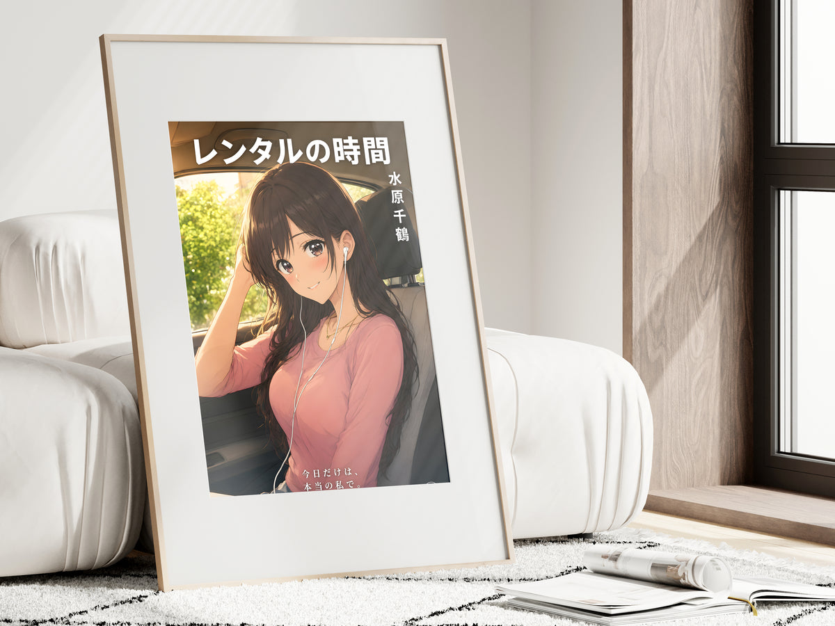 Rent a Girlfriend Chizuru Road Trip Earbuds Anime Poster — i01462